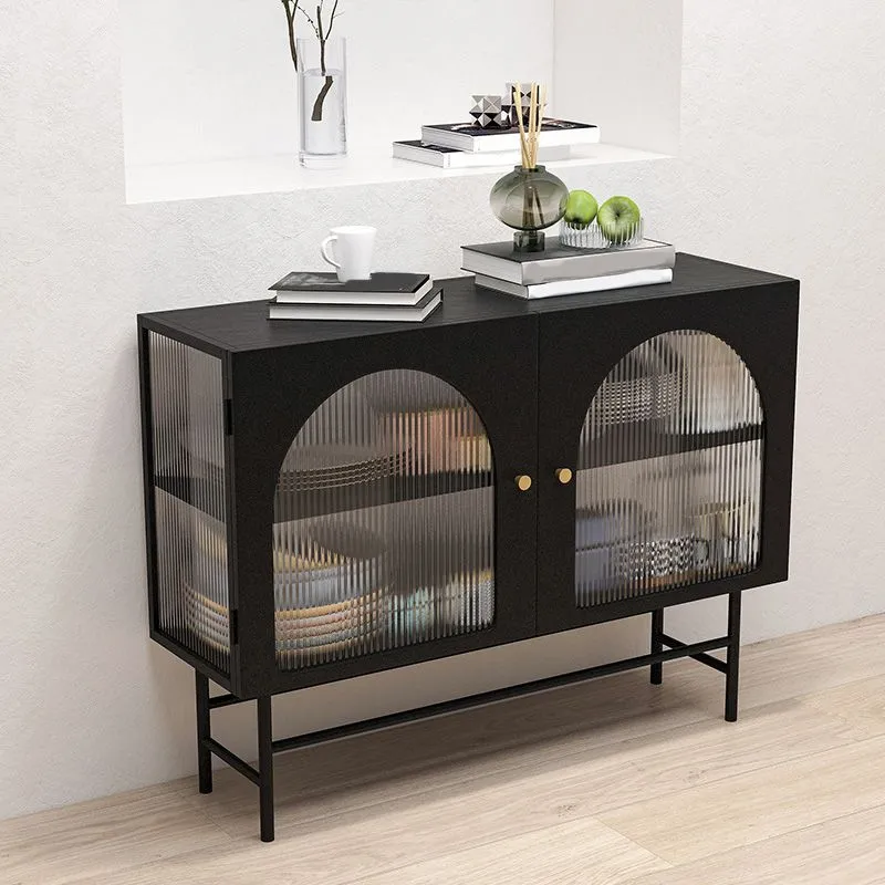 Aparador rectangular contemporáneo, aparador para el hogar, con puerta Blanco Clearhalo