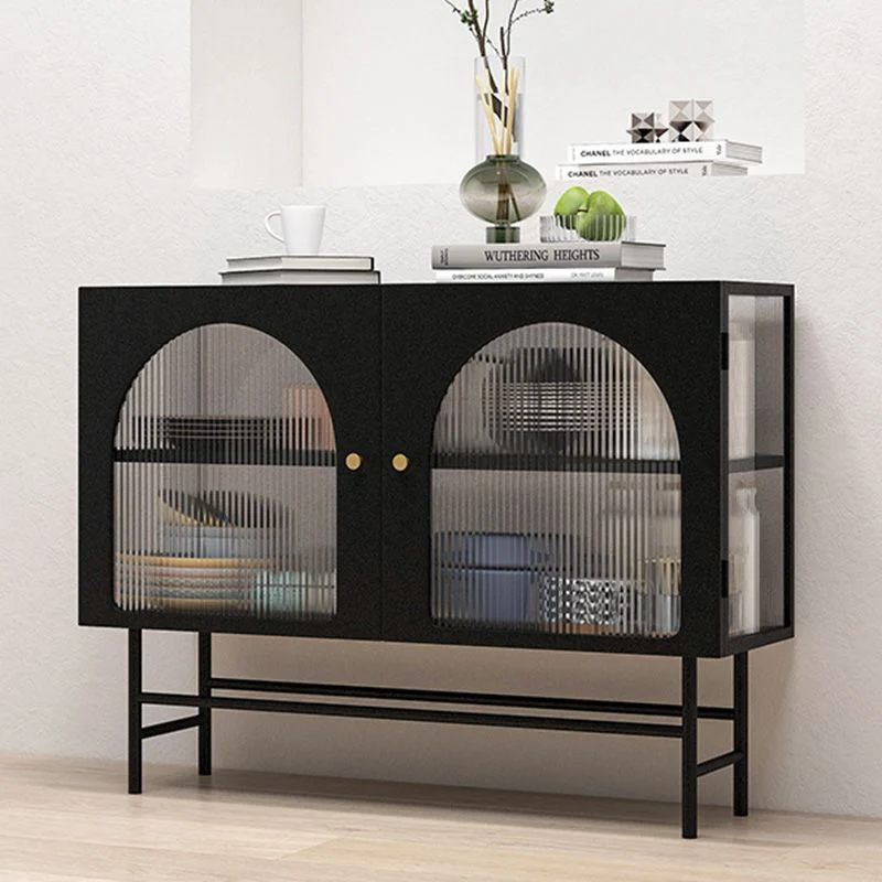Aparador rectangular contemporáneo, aparador para el hogar, con puerta Blanco Clearhalo