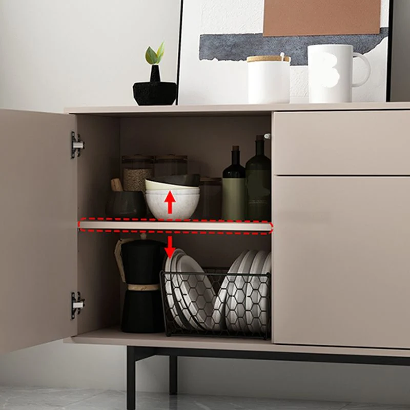 Aparador rectangular de madera, aparador casero moderno con cajones y puerta Azul Clearhalo