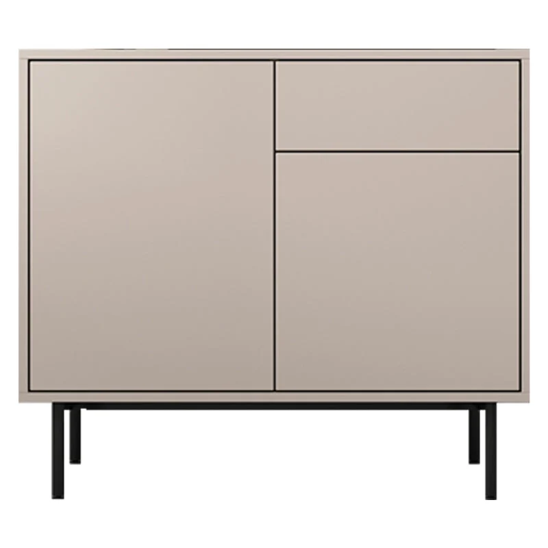 Aparador rectangular de madera, aparador casero moderno con cajones y puerta Azul Clearhalo