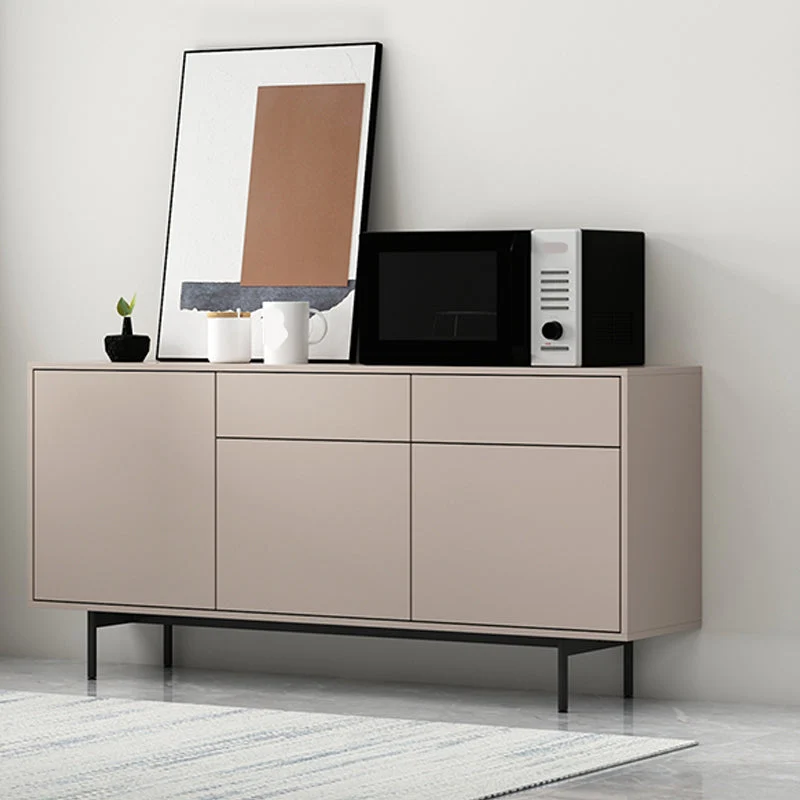 Aparador rectangular de madera, aparador casero moderno con cajones y puerta Azul Clearhalo