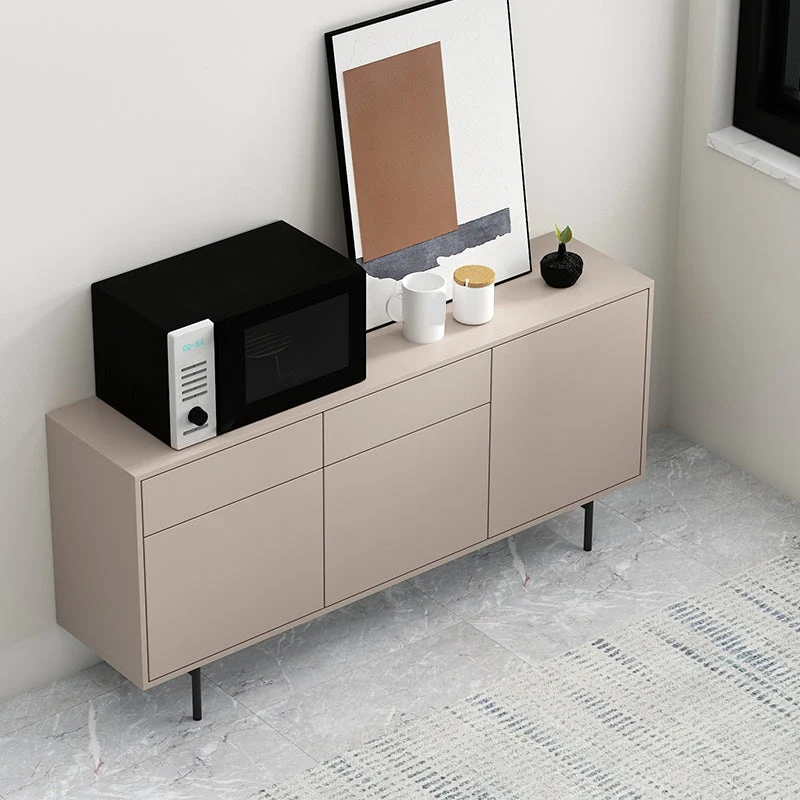 Aparador rectangular de madera, aparador casero moderno con cajones y puerta Azul Clearhalo