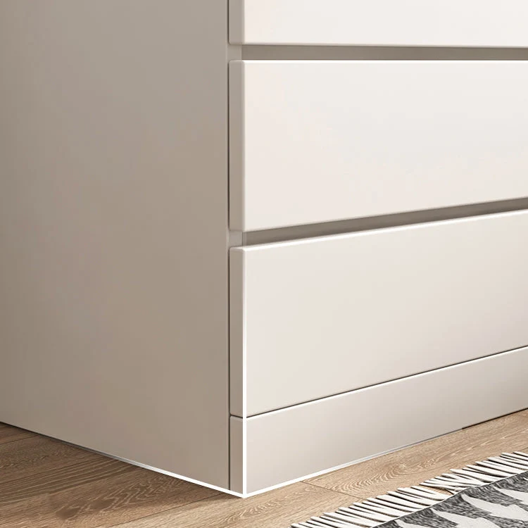 Aparador sencillo y moderno, mesa de buffet de madera de ingenierí con cajón para sala de estar Blanco Clearhalo
