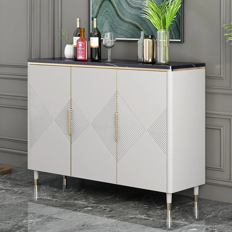 Aparador tipo buffet estilo Glam, comedor de 35,4"H, servidor tipo buffet Clearhalo