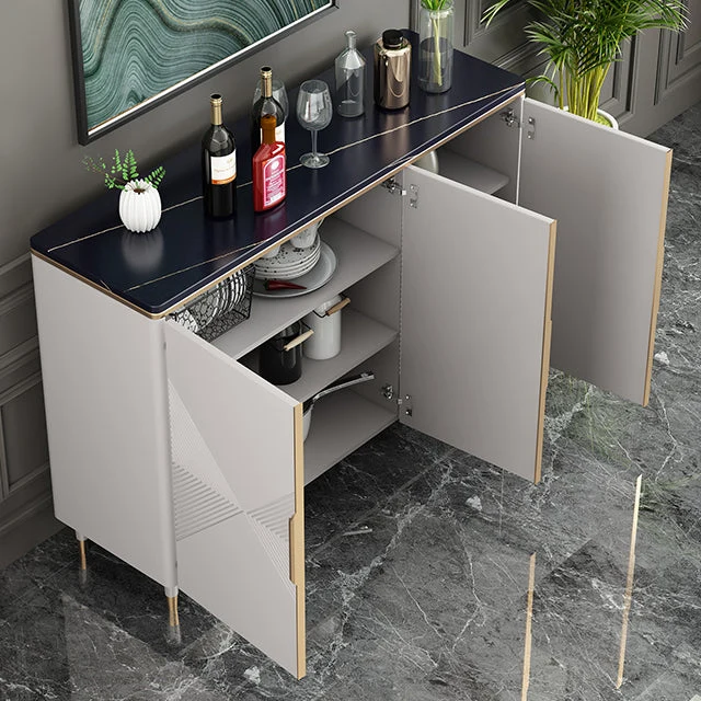 Aparador tipo buffet estilo Glam, comedor de 35,4"H, servidor tipo buffet Clearhalo