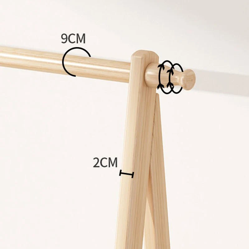 Armario abierto de madera Armario moderno minimalista para dormitorio Beis Clearhalo