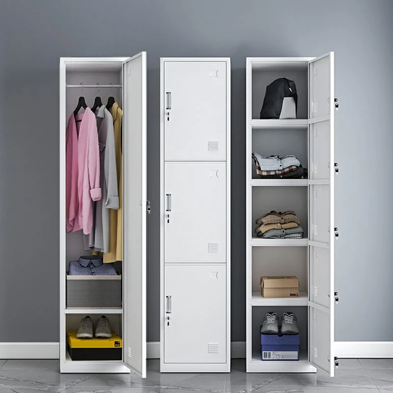 Armario de almacenamiento industrial Armario con bisagras para dormitorio Negro Clearhalo