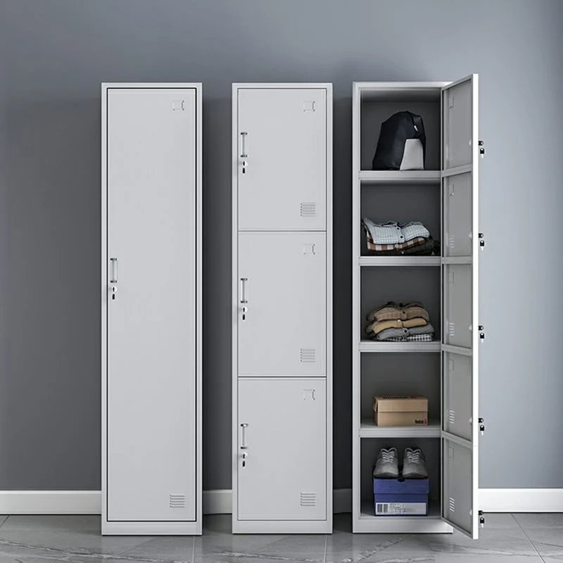 Armario de almacenamiento industrial Armario con bisagras para dormitorio Negro Clearhalo