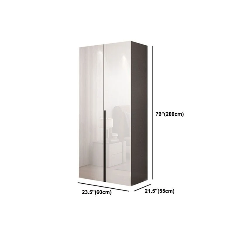 Armario Armario de madera de estilo moderno con puerta para dormitorio Clearhalo