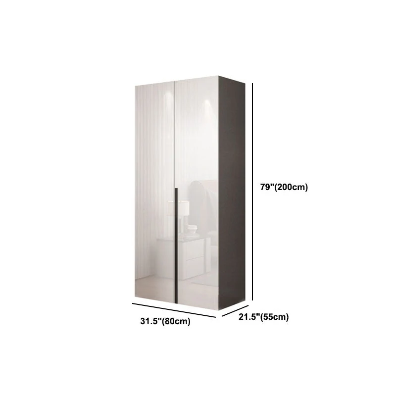 Armario Armario de madera de estilo moderno con puerta para dormitorio Clearhalo