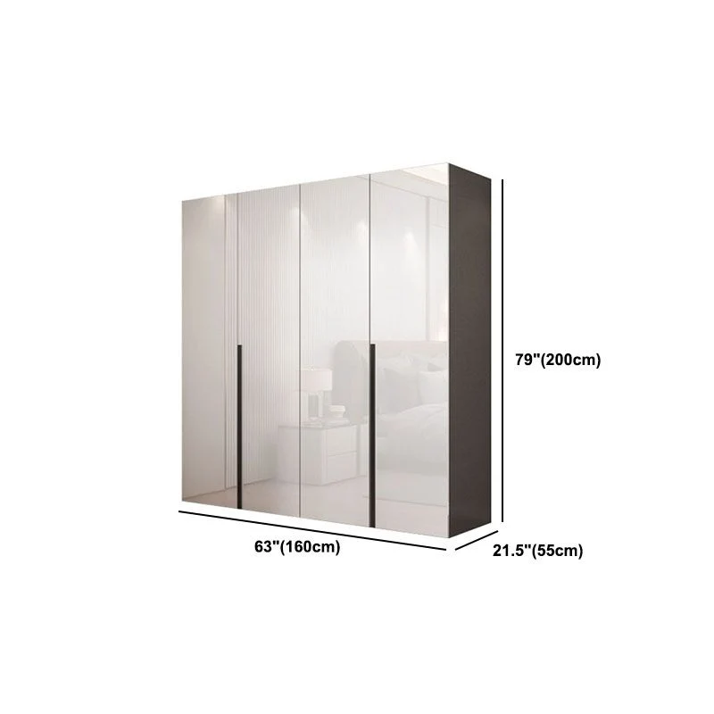 Armario Armario de madera de estilo moderno con puerta para dormitorio Clearhalo