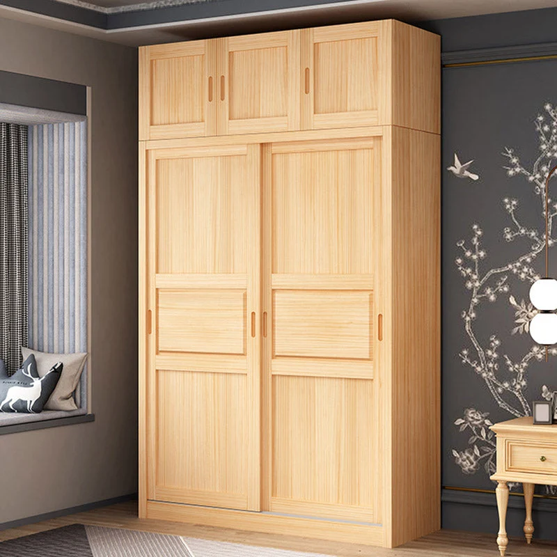 Armario Armario moderno Armario Armario de madera maciza con puertas Madera Clearhalo