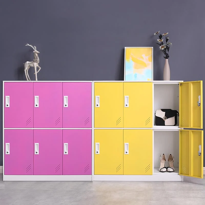 Armario no colgante con cerradura Gabinete de almacenamiento contemporáneo para el hogar Blanco Clearhalo
