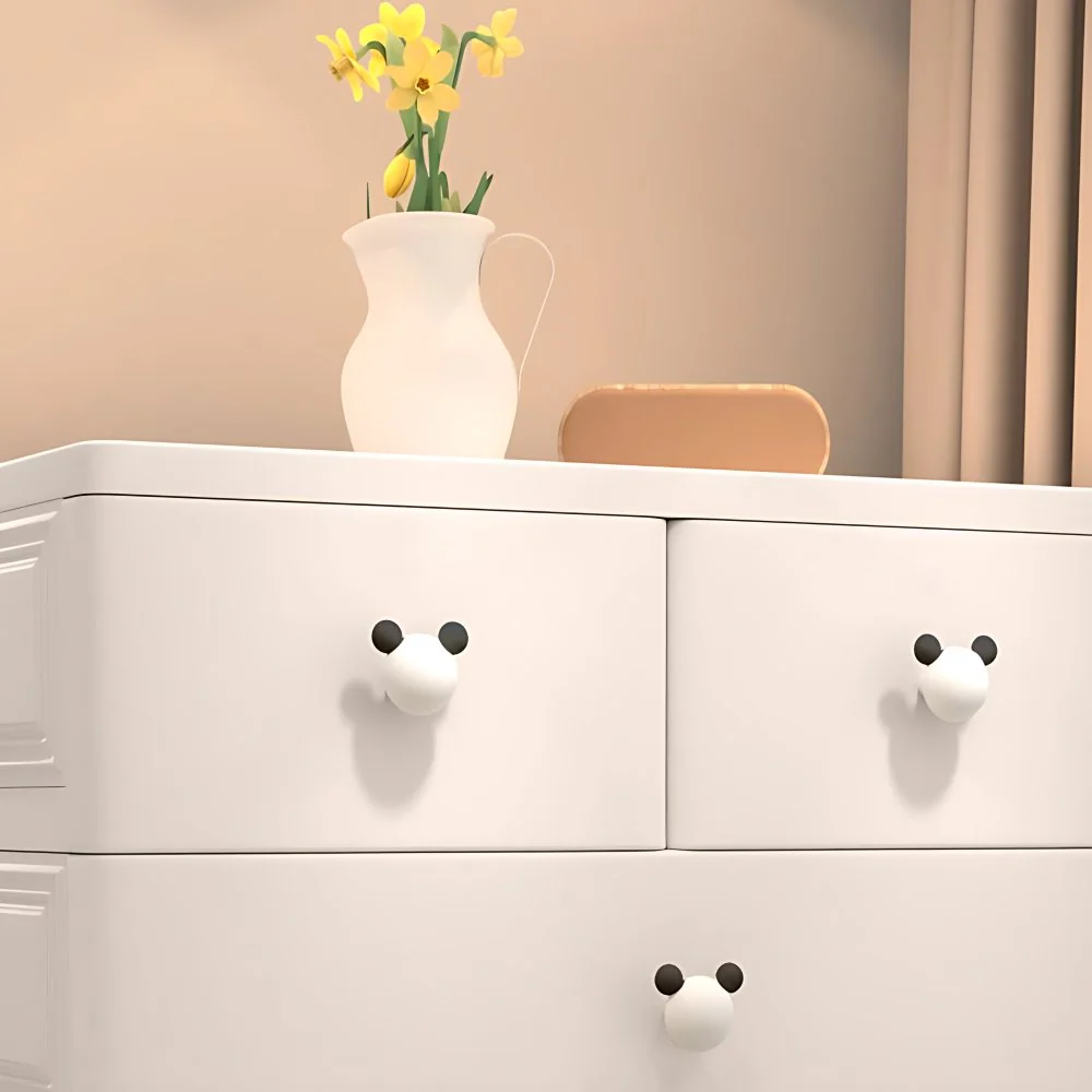 Armario no colgante de plástico con cajones Gabinete de almacenamiento interior contemporáneo Purpura Clearhalo