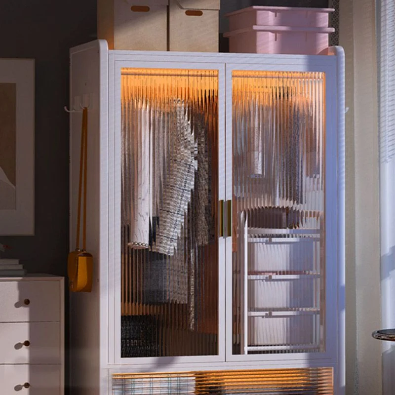 Armario de combinación de vidrio Armario de estilo moderno para el hogar Clearhalo