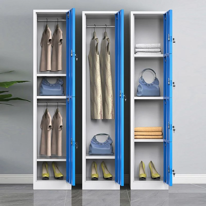 Armario con bisagras Armario contemporáneo de 14,96 x 16,54 x 70,87 pulgadas Blanco Clearhalo