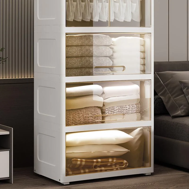 Armario con bisagras y patas Gabinete de almacenamiento contemporáneo Marron Clearhalo