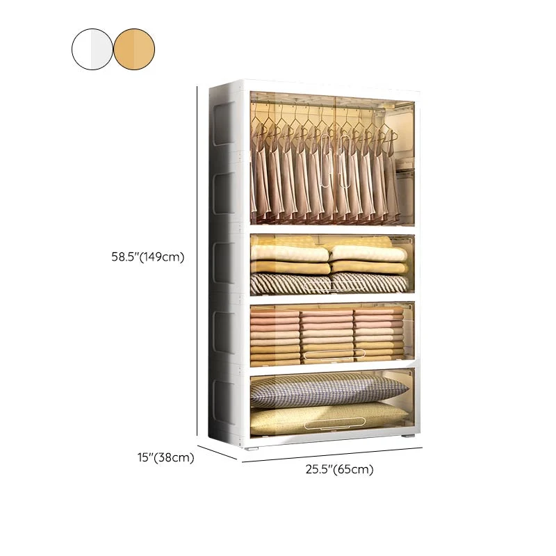 Armario con bisagras y patas Gabinete de almacenamiento contemporáneo Marron Clearhalo