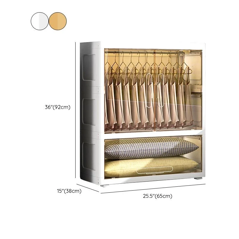 Armario con bisagras y patas Gabinete de almacenamiento contemporáneo Marron Clearhalo