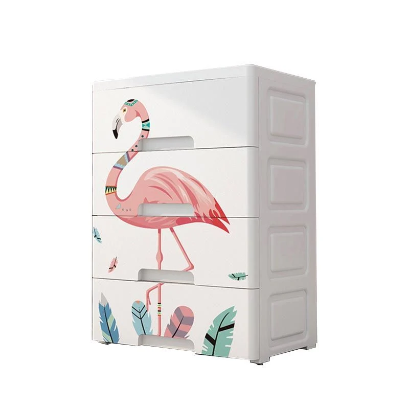 Armario contemporáneo de plástico para dormitorio, armario con cajones Clearhalo