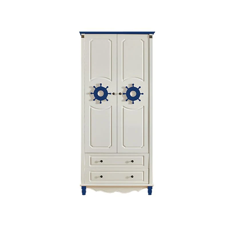 Armario costero con puerta con bisagras Gabinete con acabado mate de madera fabricada Azul Clearhalo