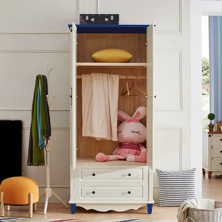 Armario costero con puerta con bisagras Gabinete con acabado mate de madera fabricada Azul Clearhalo