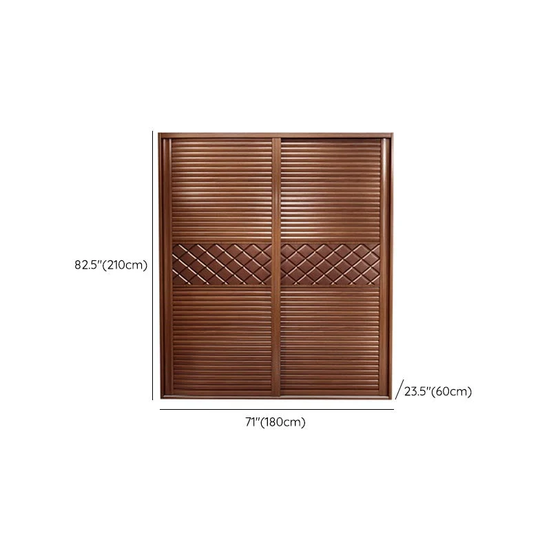 Armario de dormitorio Armario de almacenamiento de madera artificial moderno - Armario con estantes Clearhalo