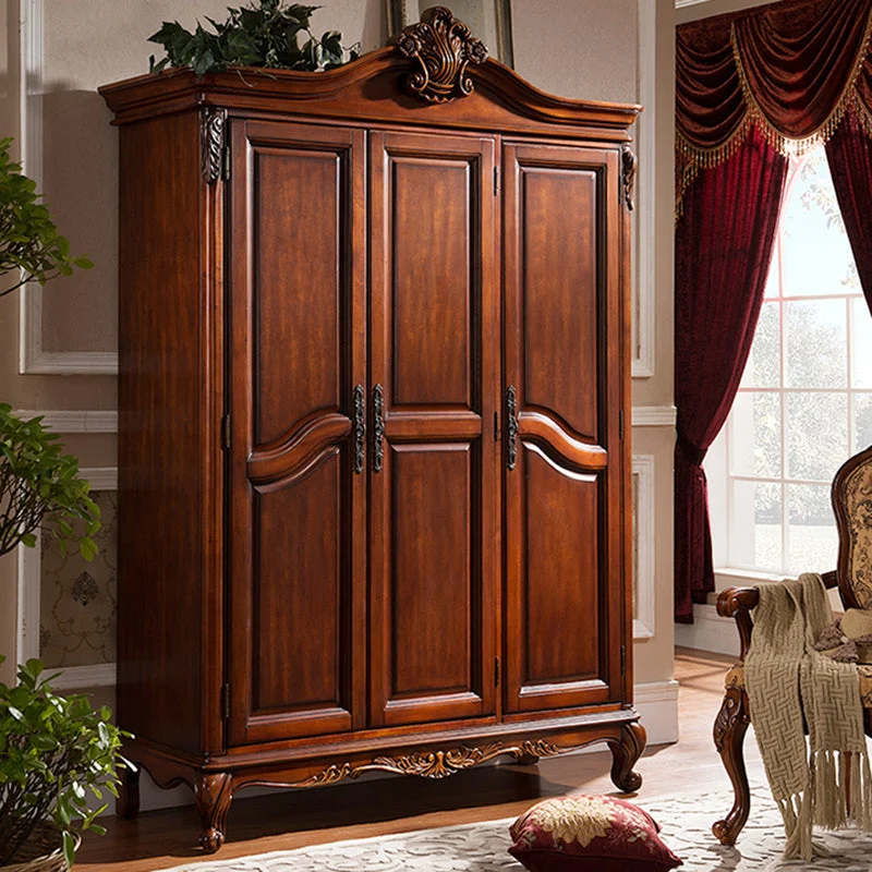 Armario de estilo campestre francés Armario Armario de madera para dormitorio Clearhalo