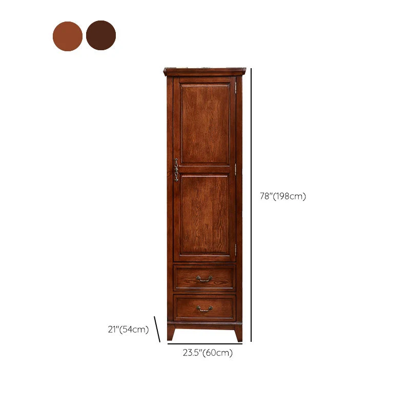 Armario de estilo campestre francés Armario Armario de madera para dormitorio Cereza Clearhalo