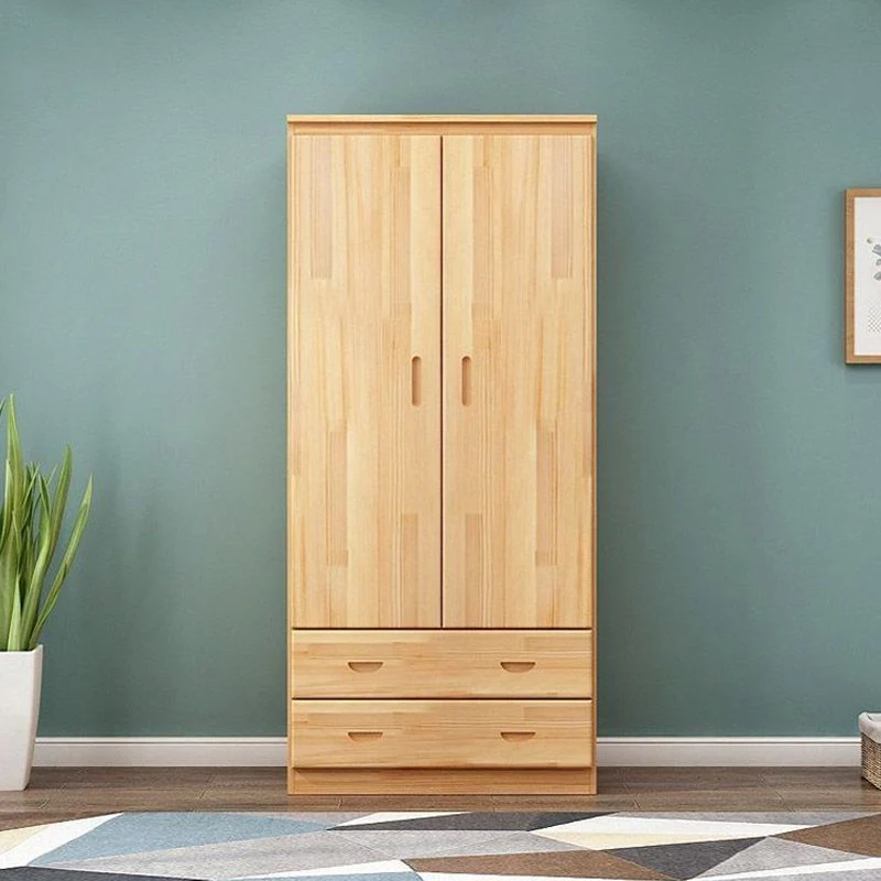 Armario estilo moderno Armario combinado de madera con puertas Naturales Clearhalo