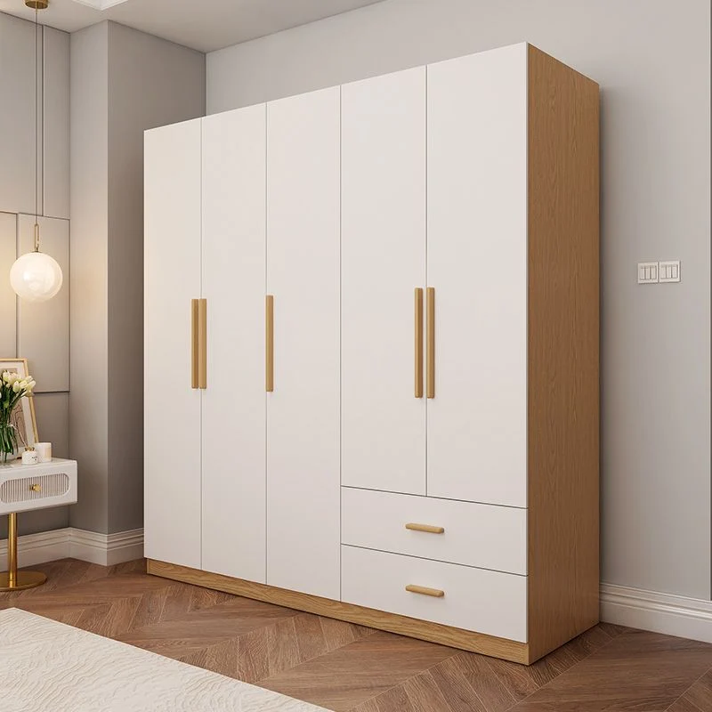 Armario de estilo moderno Armario de dormitorio de madera con puerta batiente Clearhalo