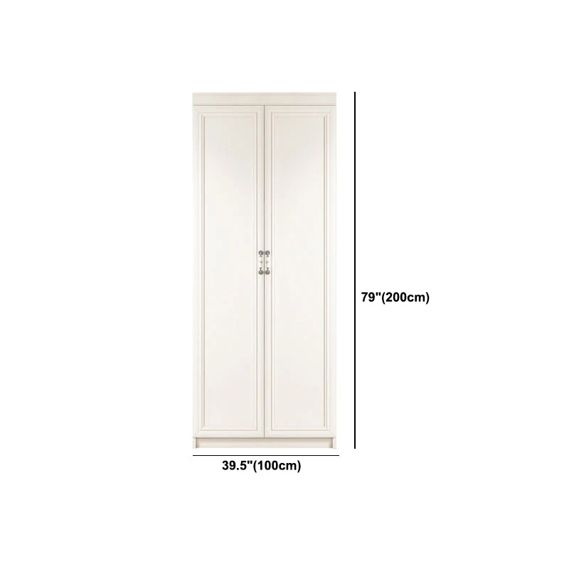 Armario estilo moderno Armario de madera con barra para ropa y puerta para dormitorio Clearhalo