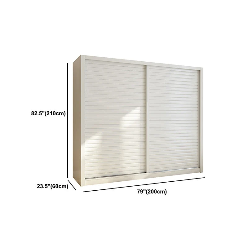 Armario de estilo moderno Armario de madera con puerta corredera para dormitorio Clearhalo