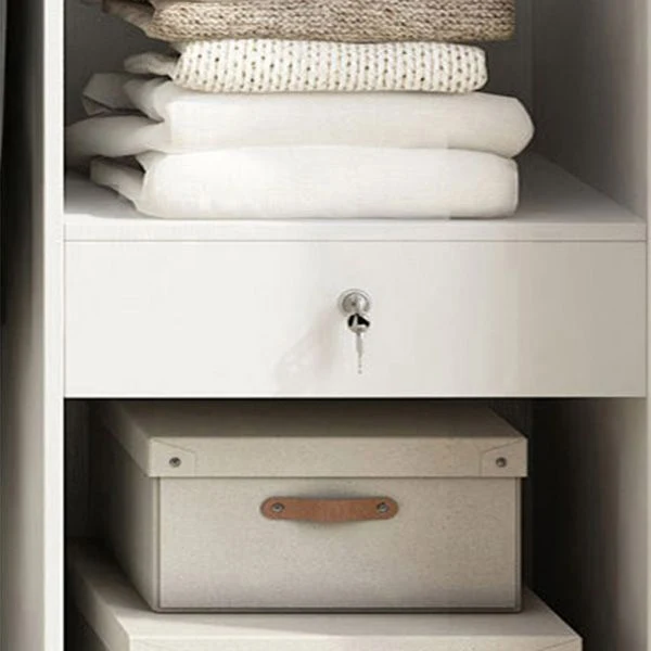 Armario de estilo moderno Armario de madera con puerta corredera para dormitorio Clearhalo