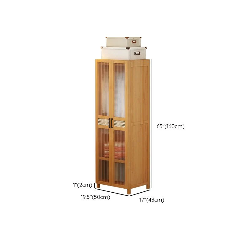 Armario de estilo moderno, armario de madera con riel para ropa, armario con patas Clearhalo