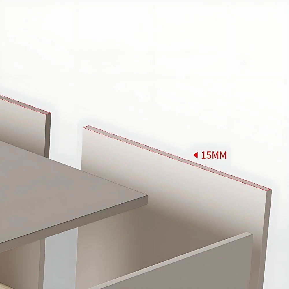 Armario estilo moderno Armario de madera para dormitorio con estantes Clearhalo