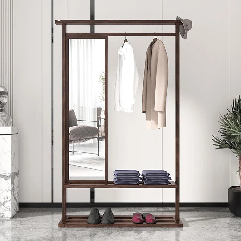 Armario de estilo moderno Hogar Armario Armario de madera con espejo Naturales Clearhalo