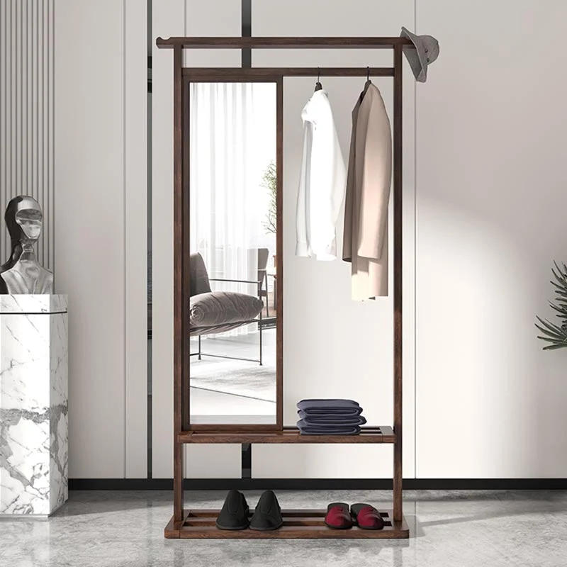 Armario de estilo moderno Hogar Armario Armario de madera con espejo Naturales Clearhalo
