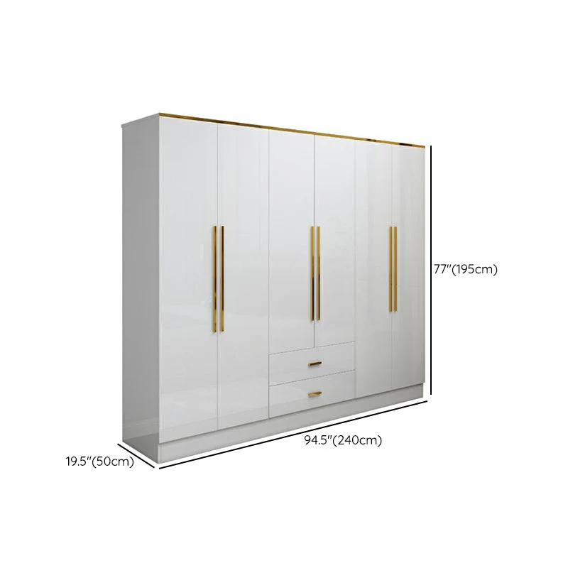 Armario Europeo Moderno Simple Red Luz Roja Lujo Pequeño Dormitorio Familiar Clearhalo