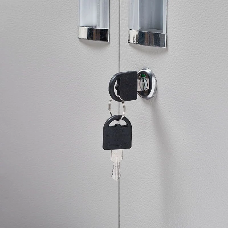 Armario guardarropa contemporáneo Armario no colgante de metal con cerradura Clearhalo