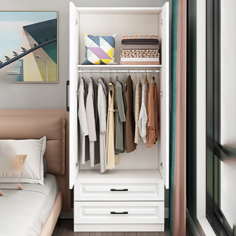 Armario guardarropa contemporáneo Armario combinado de madera para dormitorio Interior Clearhalo
