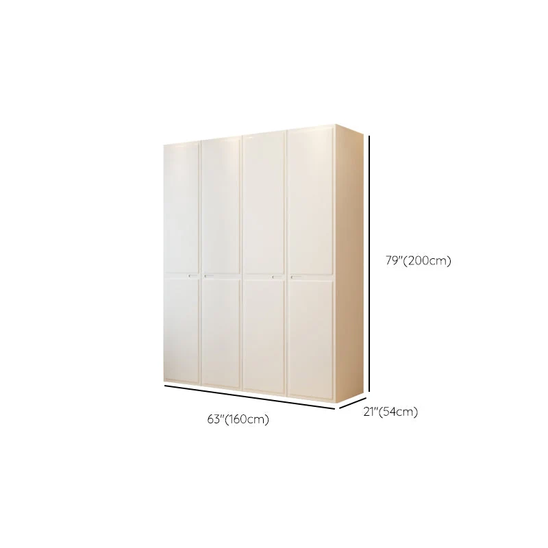 Armario guardarropa contemporáneo con cajón Armario guardarropa blanco Clearhalo