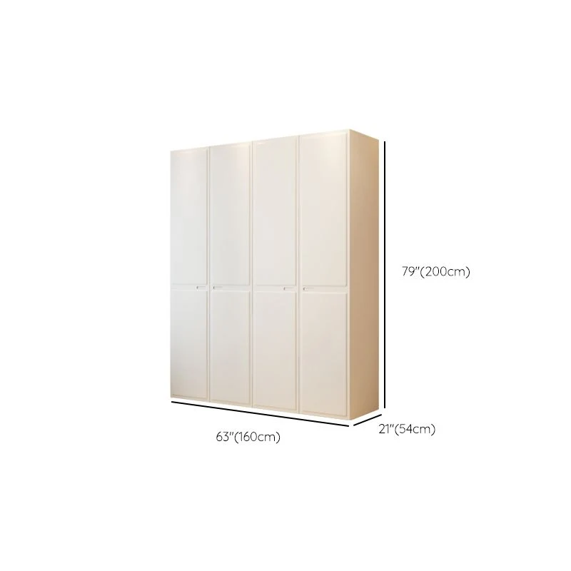 Armario guardarropa contemporáneo con cajón Armario guardarropa blanco Clearhalo