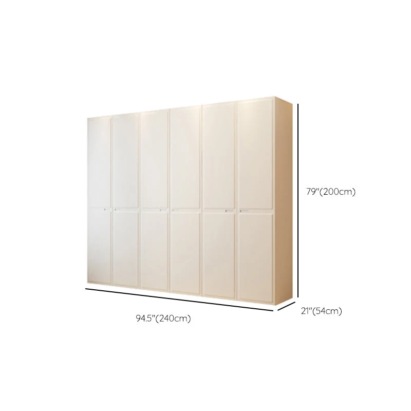 Armario guardarropa contemporáneo con cajón Armario guardarropa blanco Clearhalo