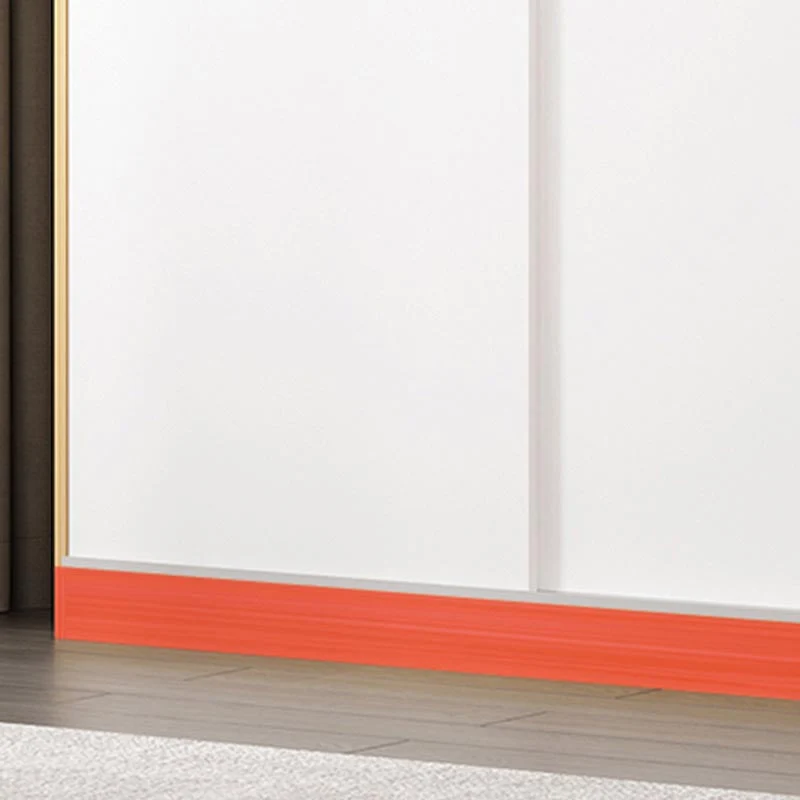 Armario guardarropa de estilo moderno armario de madera de ingenierí para dormitorio Blanco Clearhalo