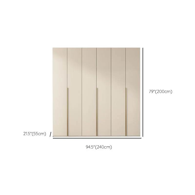 Armario guardarropa de madera con estantes Armario guardarropa moderno Clearhalo