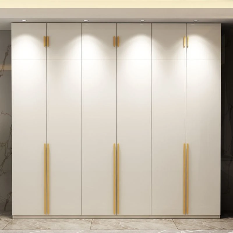 Armario guardarropa moderno con barra para ropa Armario guardarropa de madera Clearhalo