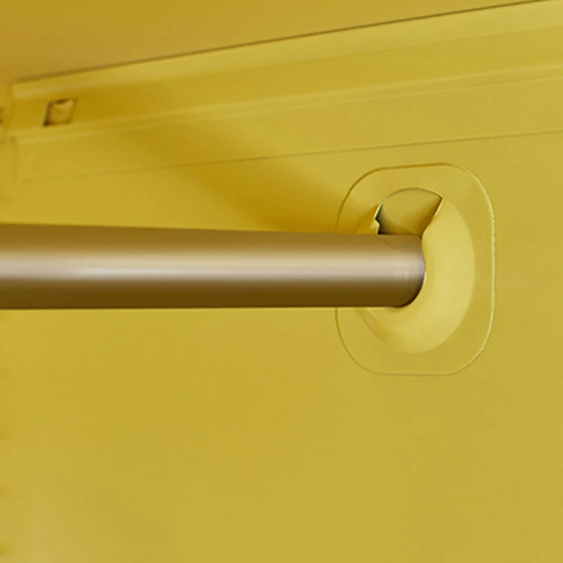 Armario guardarropa moderno con estantes ajustables Armario guardarropa de acero Azul Clearhalo
