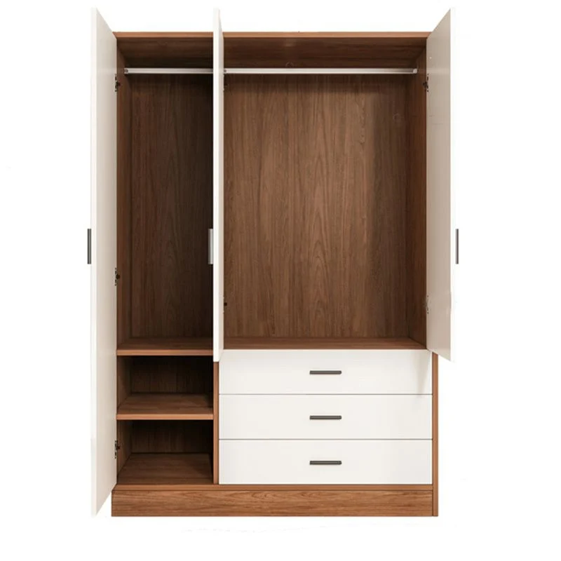 Armario guardarropa rectangular Armario guardarropa de madera simple y moderno Clearhalo
