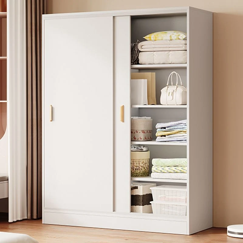 Armario independiente contemporáneo Armario Armario con puertas corredizas de madera Verde Clearhalo